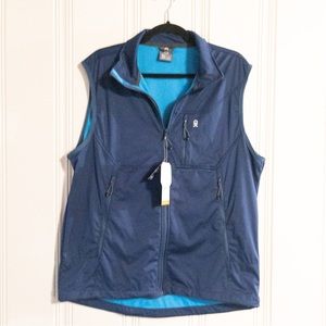 Little Donkey - Andy Blue Softshell  4 - Way Stretch DryTech Vest Size Large